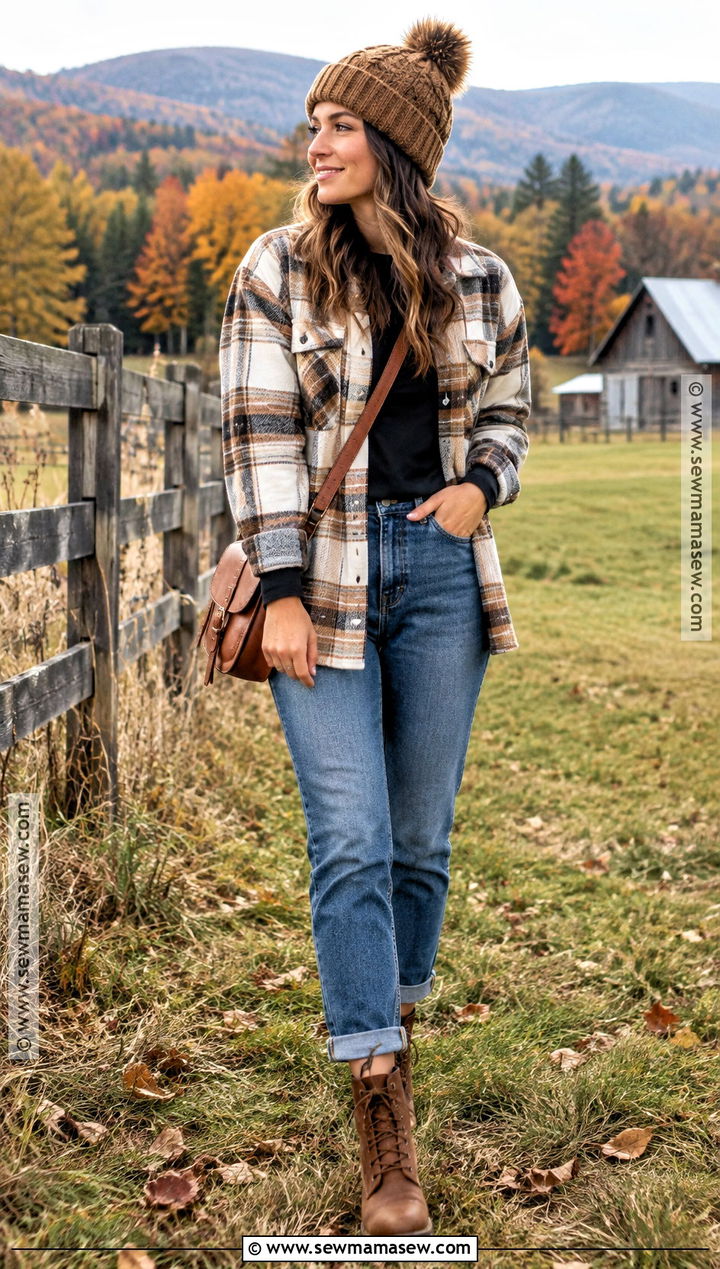 Old Navy Shacket And Boyfriend Jeans Outfit - 15 old navy fall clothes