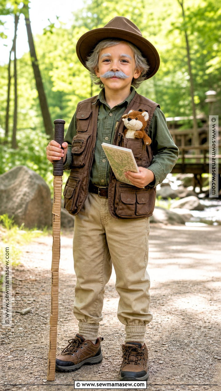 Old Park Ranger Costume With Hat - 30 old man costume ideas for kids