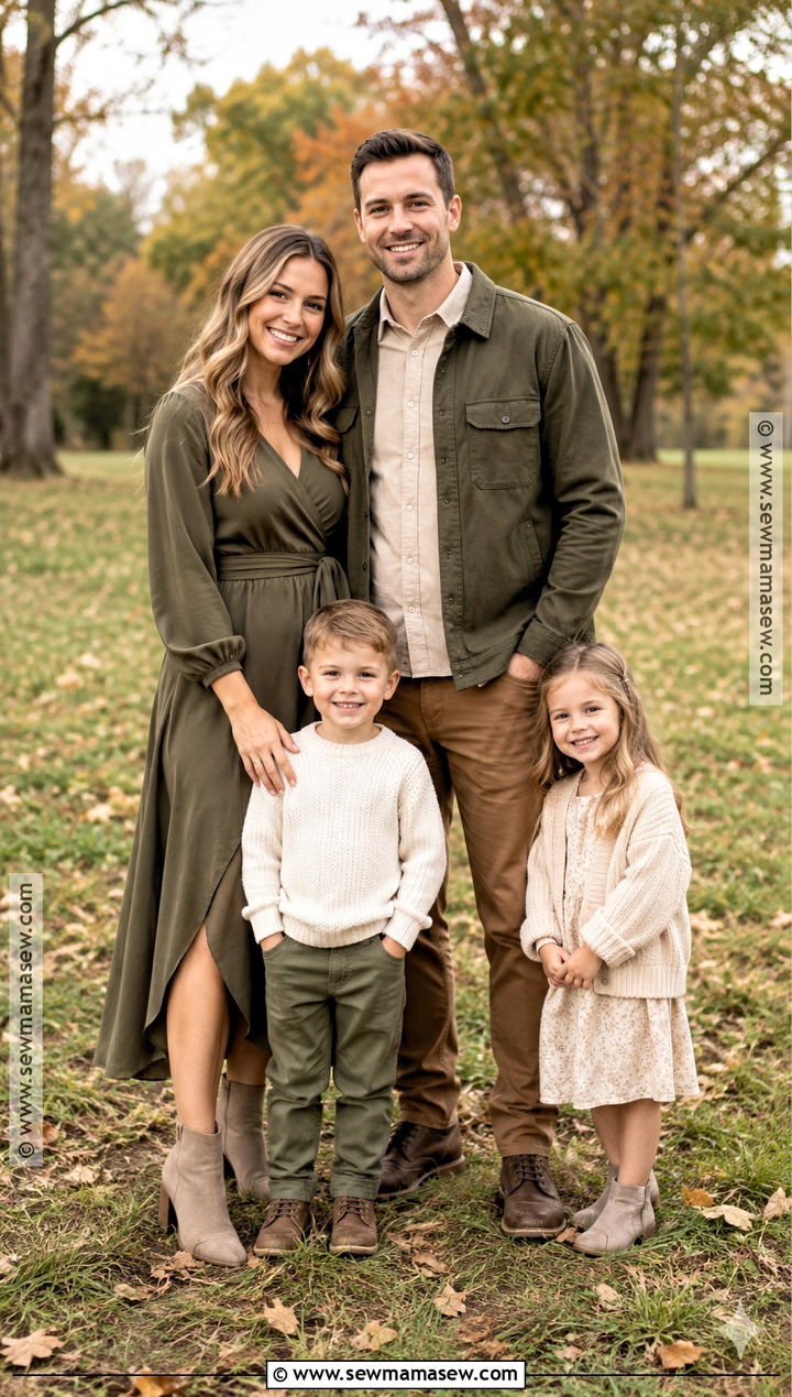 Olive And Beige Fall Family Picture Outfits - 15 fall outfits for family pictures
