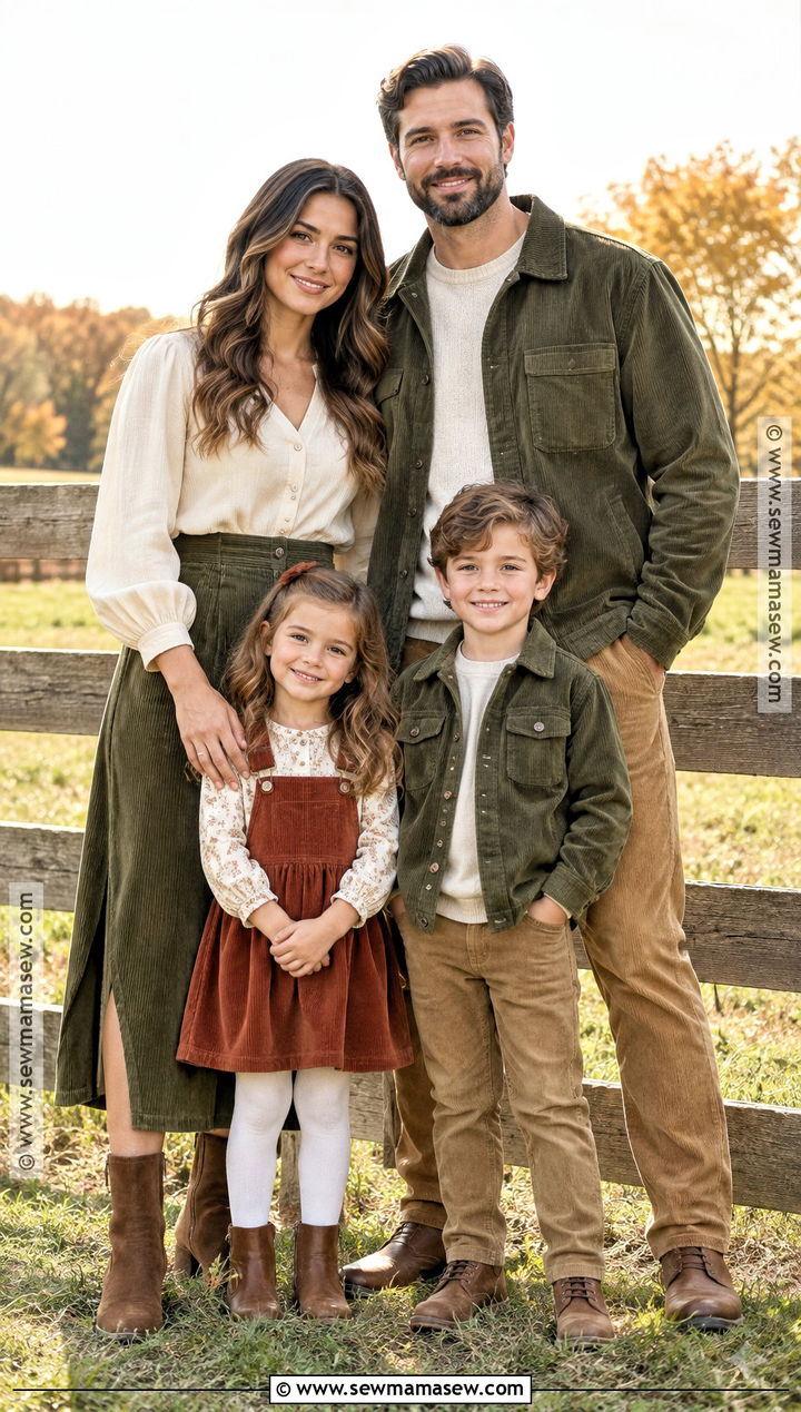 Olive And Corduroy Fall Family Picture Outfits - 15 olive fall family picture outfits