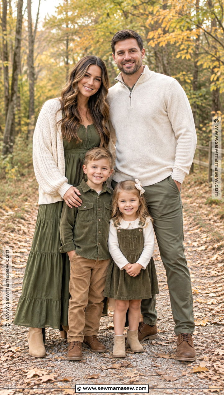 Olive And Ivory Family Fall Picture Outfits - 15 cute family fall picture outfits