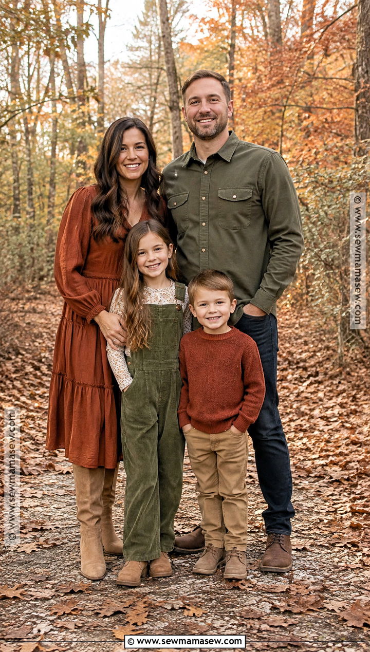Olive And Rust Fall Family Photo Outfits - 15 fall photography family outfits