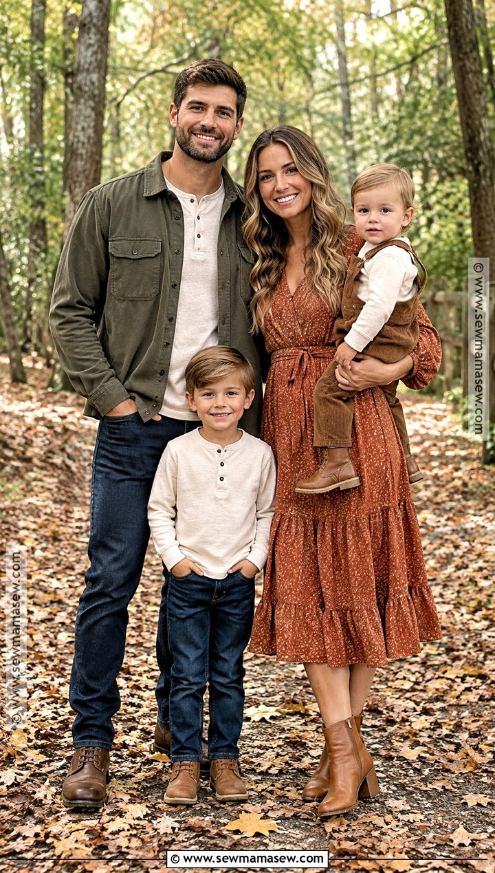 Olive And Rust Fall Family Picture Outfits - 15 family outfits for fall pictures