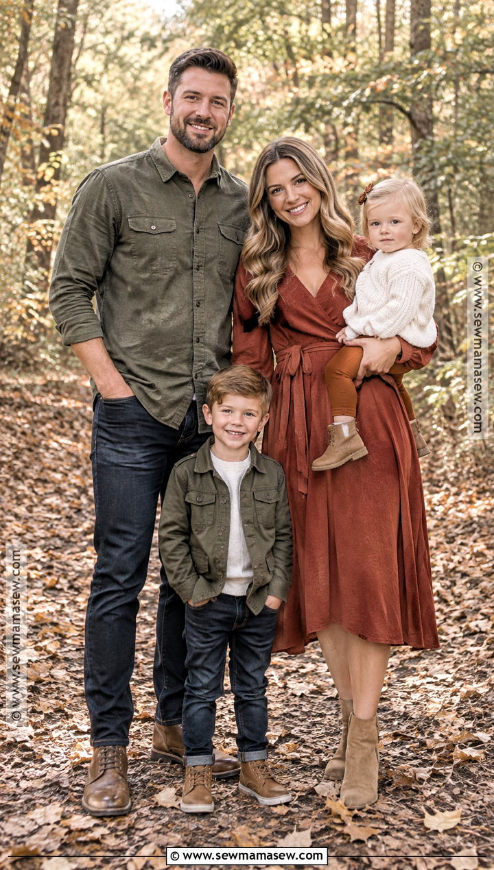 Olive And Rust Family Fall Picture Outfit - 25 family fall pictures outfits