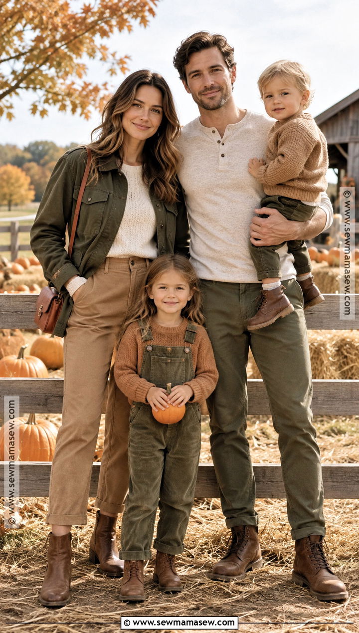 Olive And Tan Family Pumpkin Patch Matching Outfits - 20 pumpkin patch matching outfits