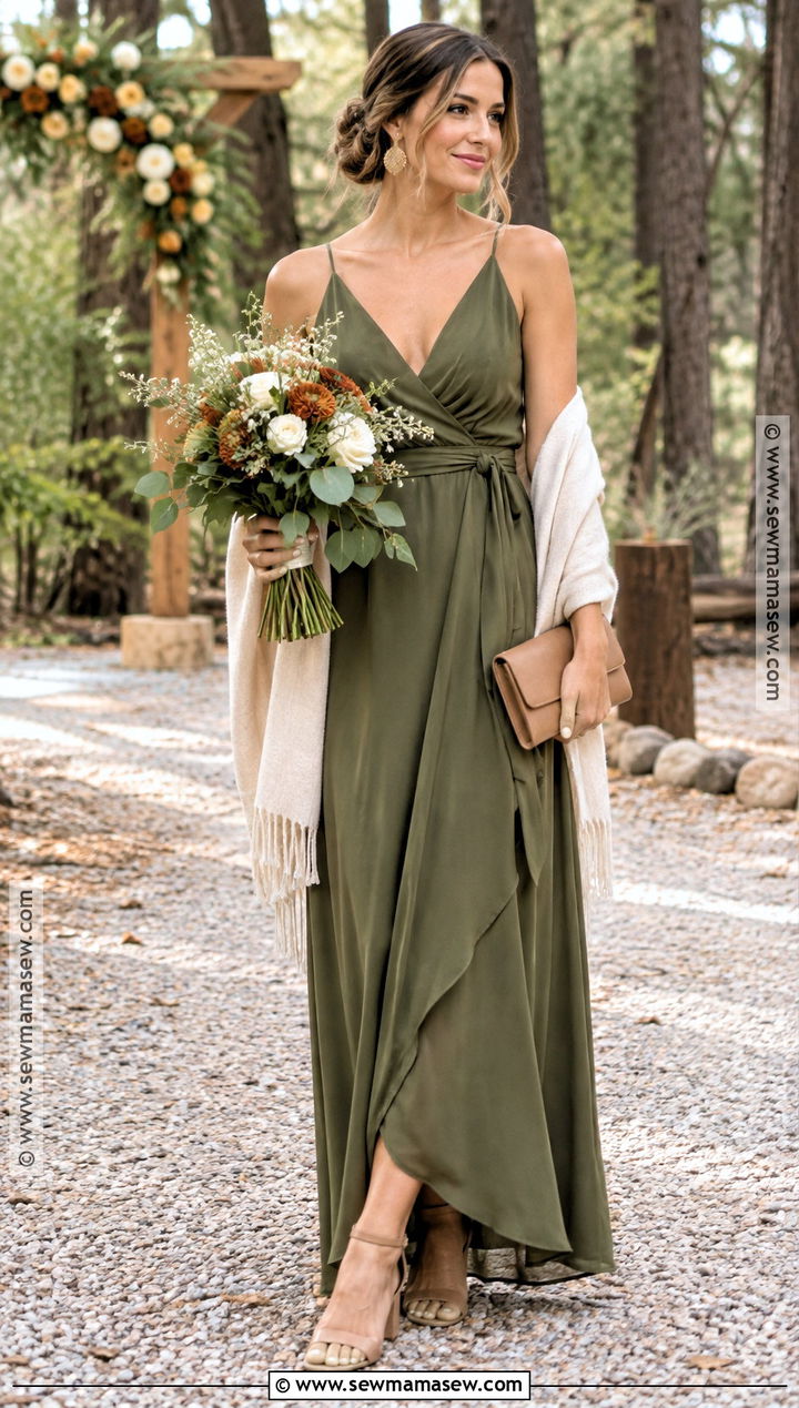 Olive Green Bridesmaid Dress - 20 bridesmaid dresses fall colors