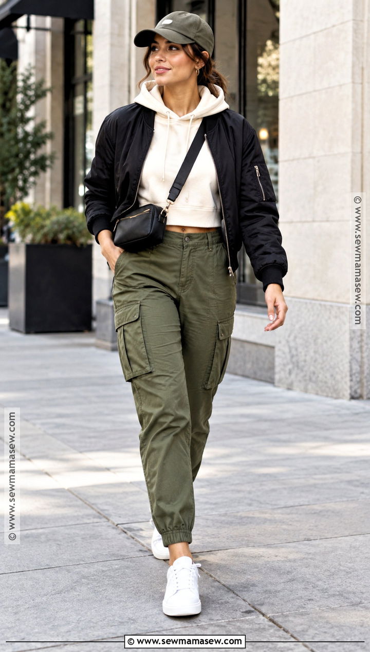 Olive Green Cargo Pants With Hoodie - 20 Olive Green Pants Outfit Fall