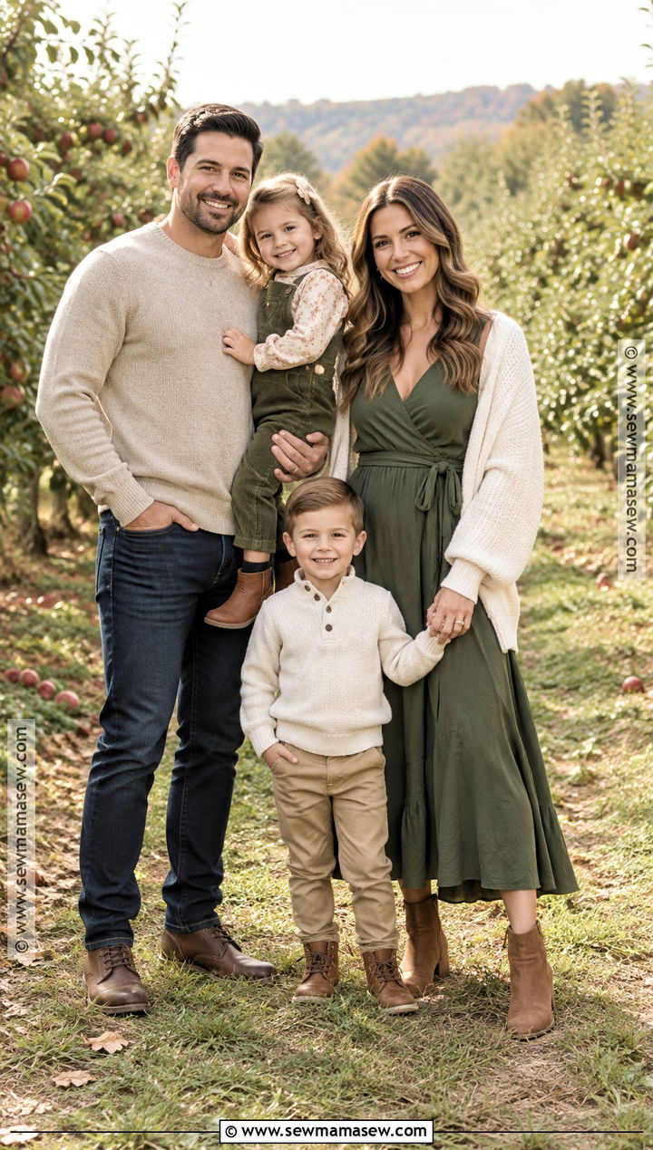 Olive Green Fall Family Picture Outfit - 25 outdoor fall family pictures outfits