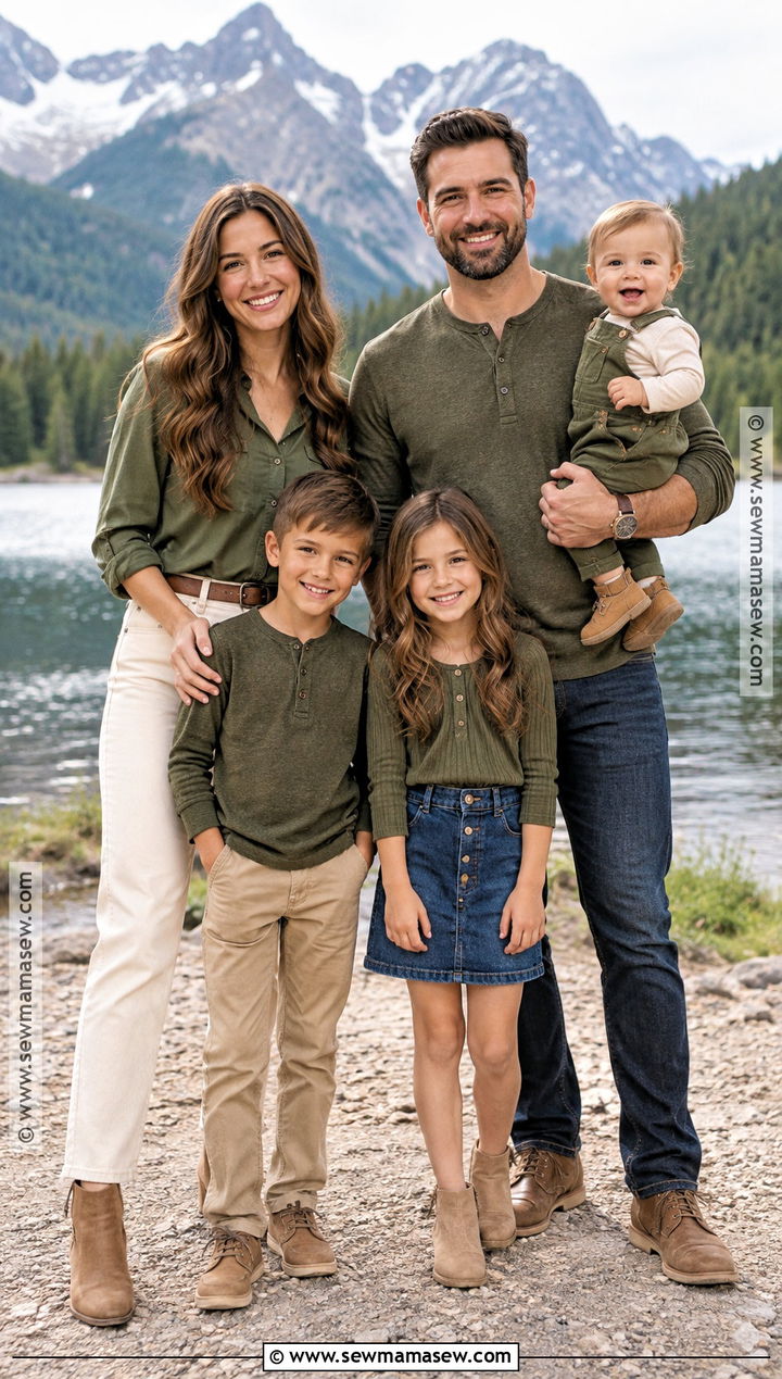 Olive Green Family Shirt Outfit - 15 family fall shirts