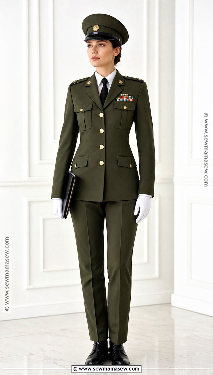 Olive Green Military Officer Costume - 35 military costume ideas