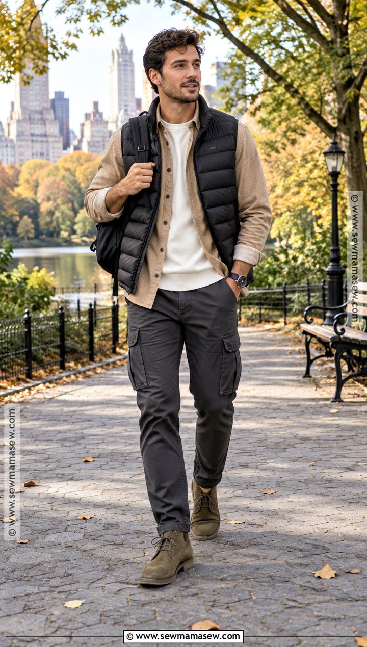 Olive Suede Chukka Boots With Cargo Pants - 15 Men's Suede Boots Fall Fashion
