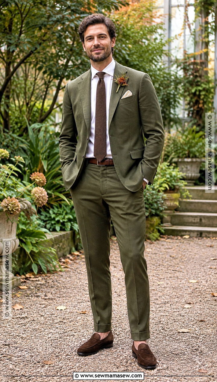 Olive Suit October Groom Attire - 15 october groom attire ideas