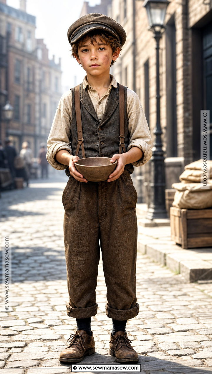 Oliver Twist Costume With Flat Cap - 30 world book day costumes for boys