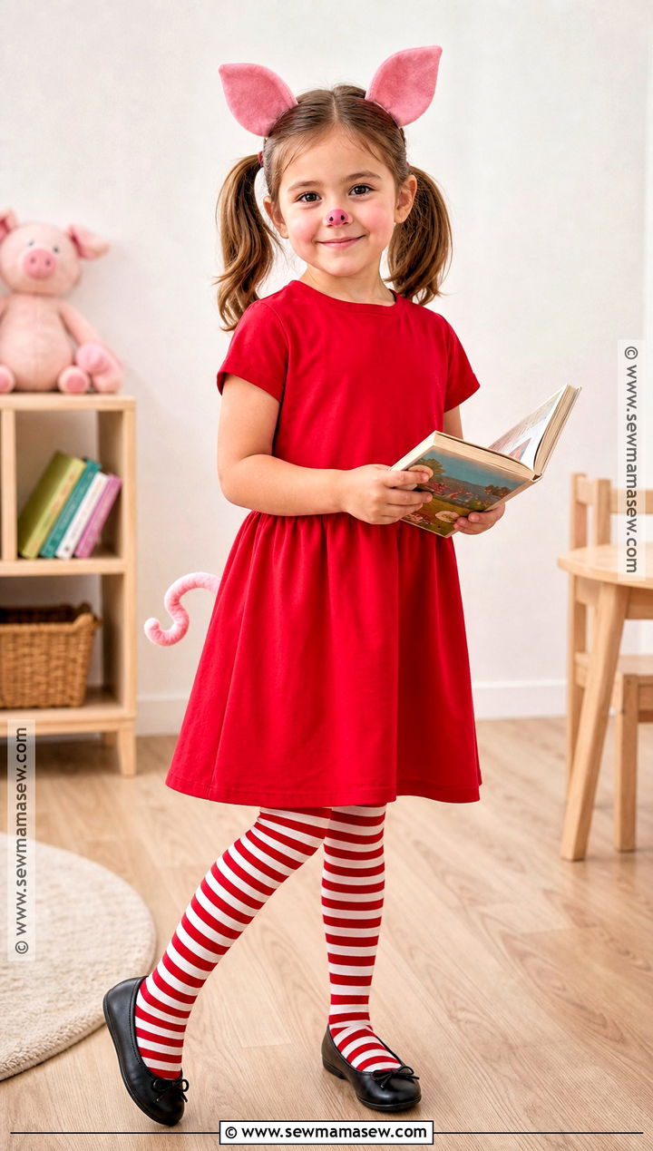Olivia Costume With Red Dress - 40 book character costumes for kids