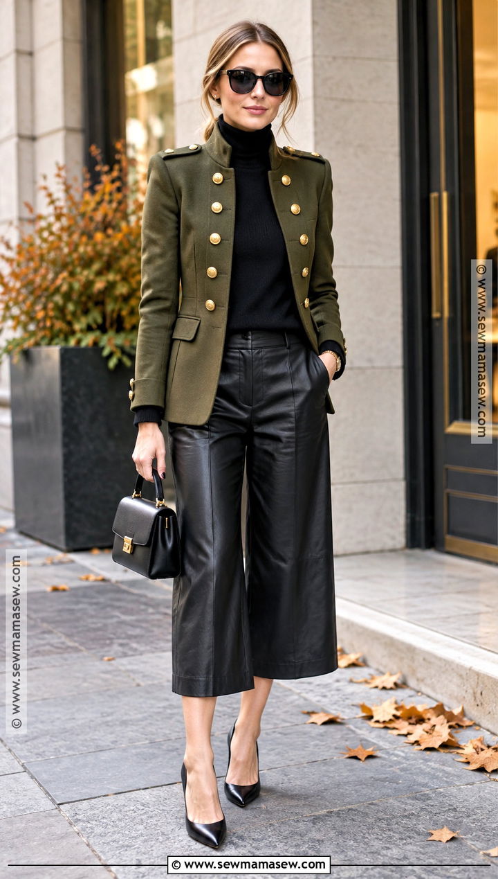 Olivia Palermo Military Jacket Outfit - 20 olivia palermo fall style ideas