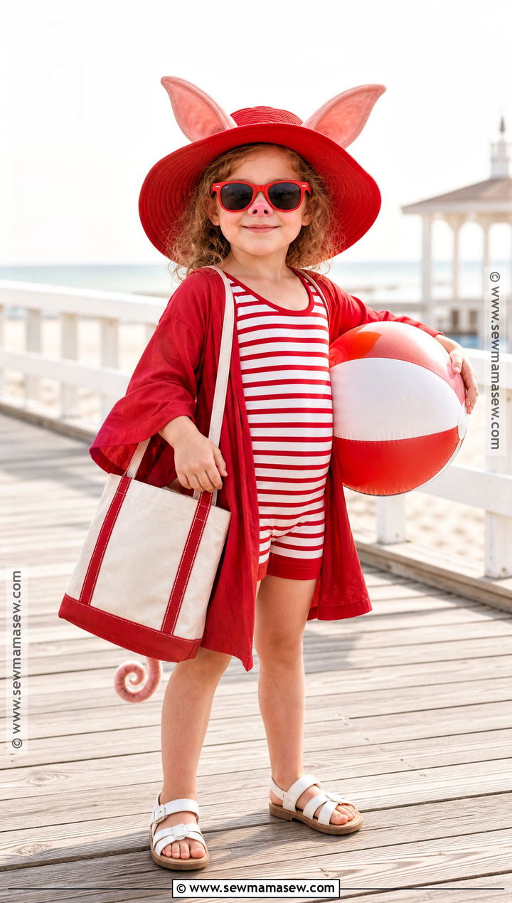 Olivia The Pig Beach Costume - 30 olivia the pig costume ideas