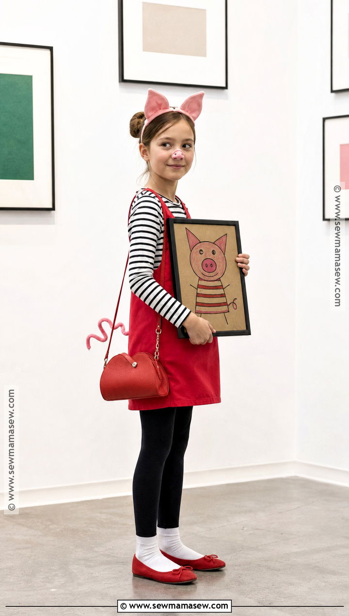Olivia The Pig Costume - 40 book characters dress up ideas