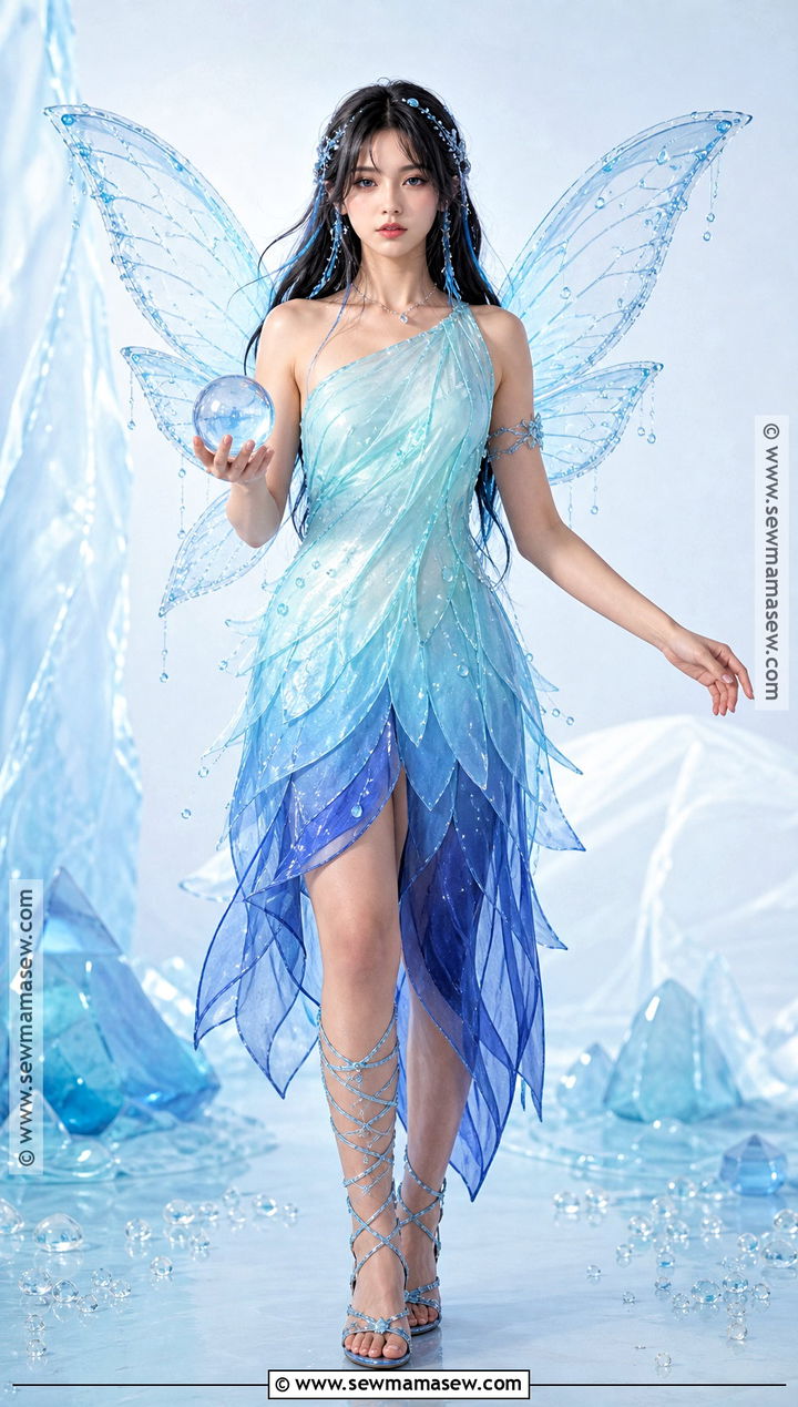 Ombre Silvermist Cosplay With Water Droplet Skirt - 30 silvermist cosplay ideas