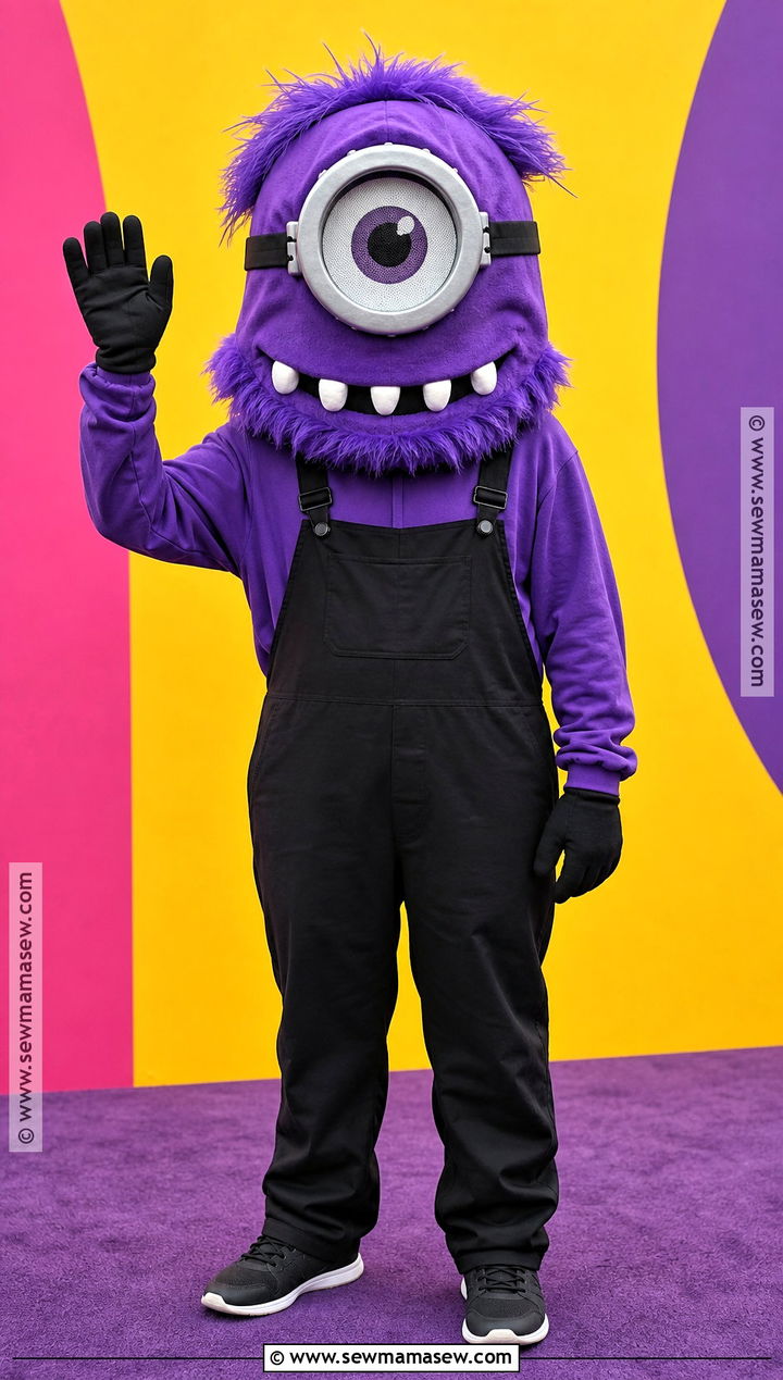 One Eye Purple Minion Costume - 40 purple minion costume ideas