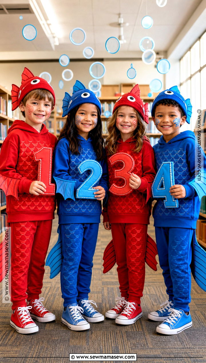 One Fish Two Fish Group Costume - 30 dr seuss week dress up ideas