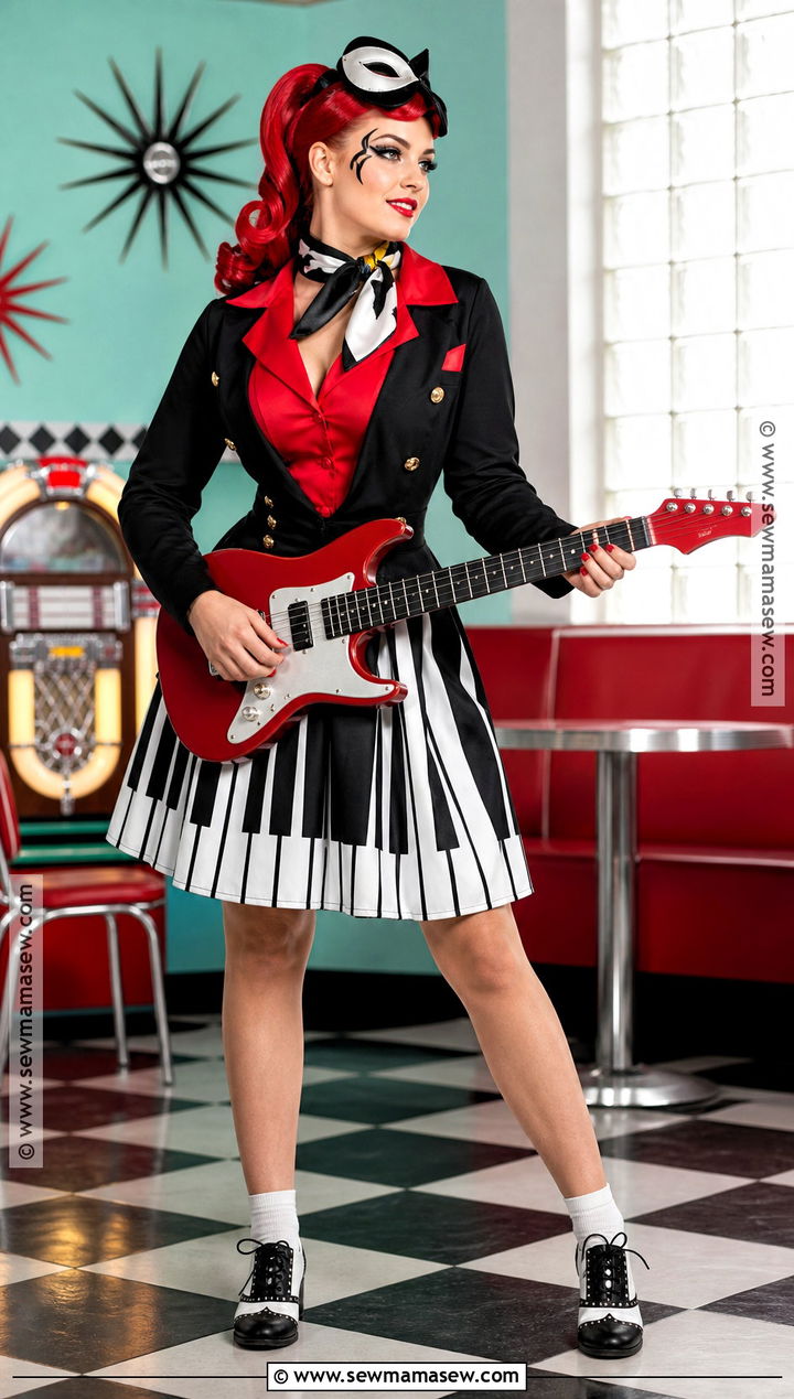 Operetta Rockabilly Phantom Costume - 50 monster high halloween costumes