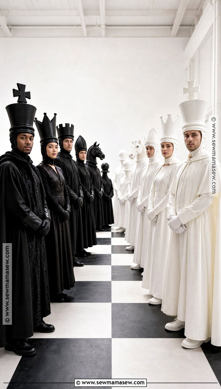 Opposing Chess Teams Costume - 30 chess costume ideas