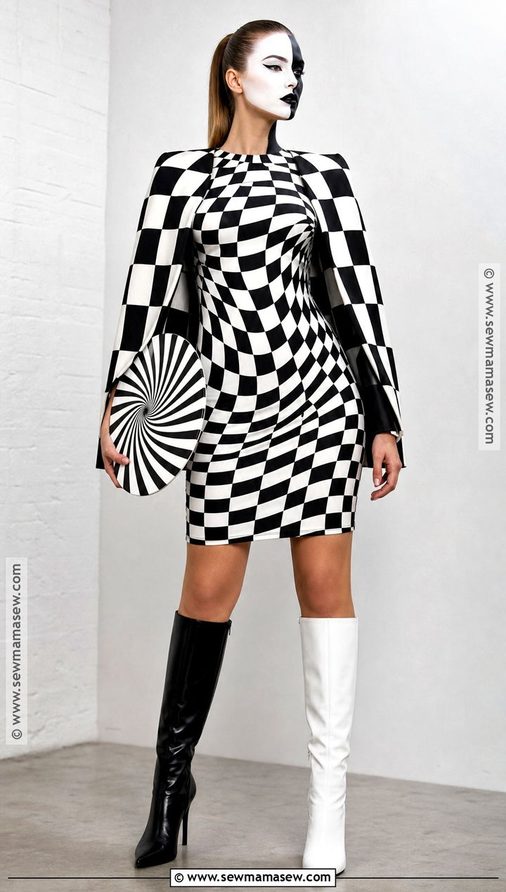 Optical Illusion Checkerboard Costume - 30 original halloween costumes for women
