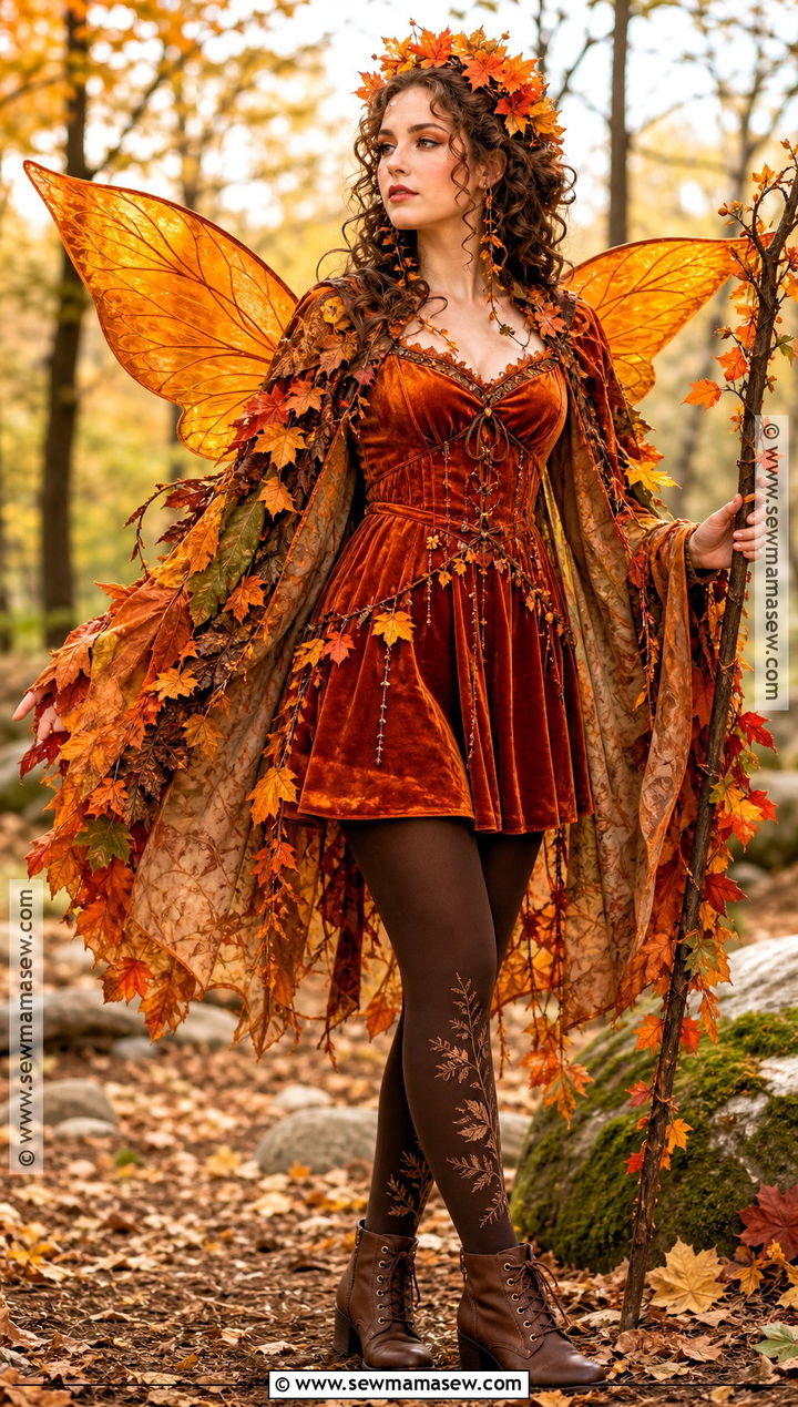Orange Autumn Fairy Costume - 35 halloween costumes fairy