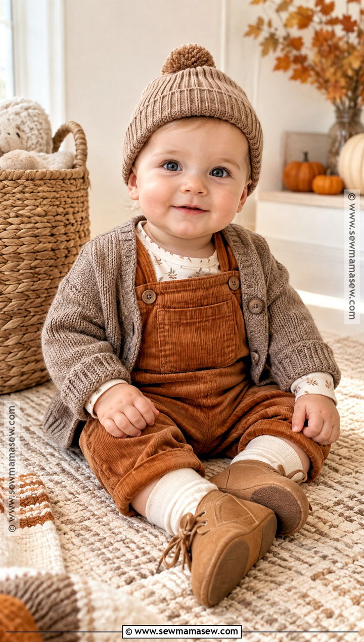 Orange Baby Boy Overalls With Neutral Bodysuit - 15 baby boy overalls outfit fall