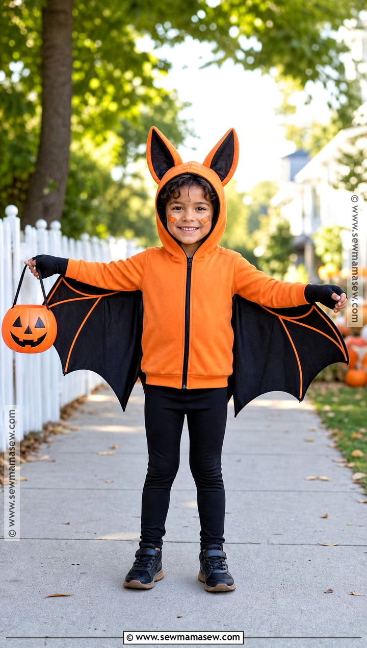 Orange Bat Costume - 30 bat costume ideas for kids