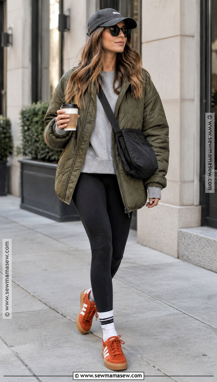 Orange Low Profile Sneakers Fall Outfit - 15 colorful fall shoes