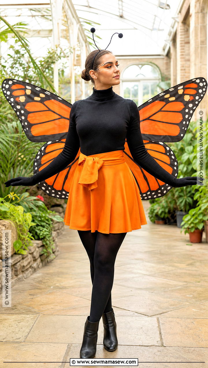 Orange Monarch Butterfly Wings Cosplay - 30 Cosplay Wings Ideas