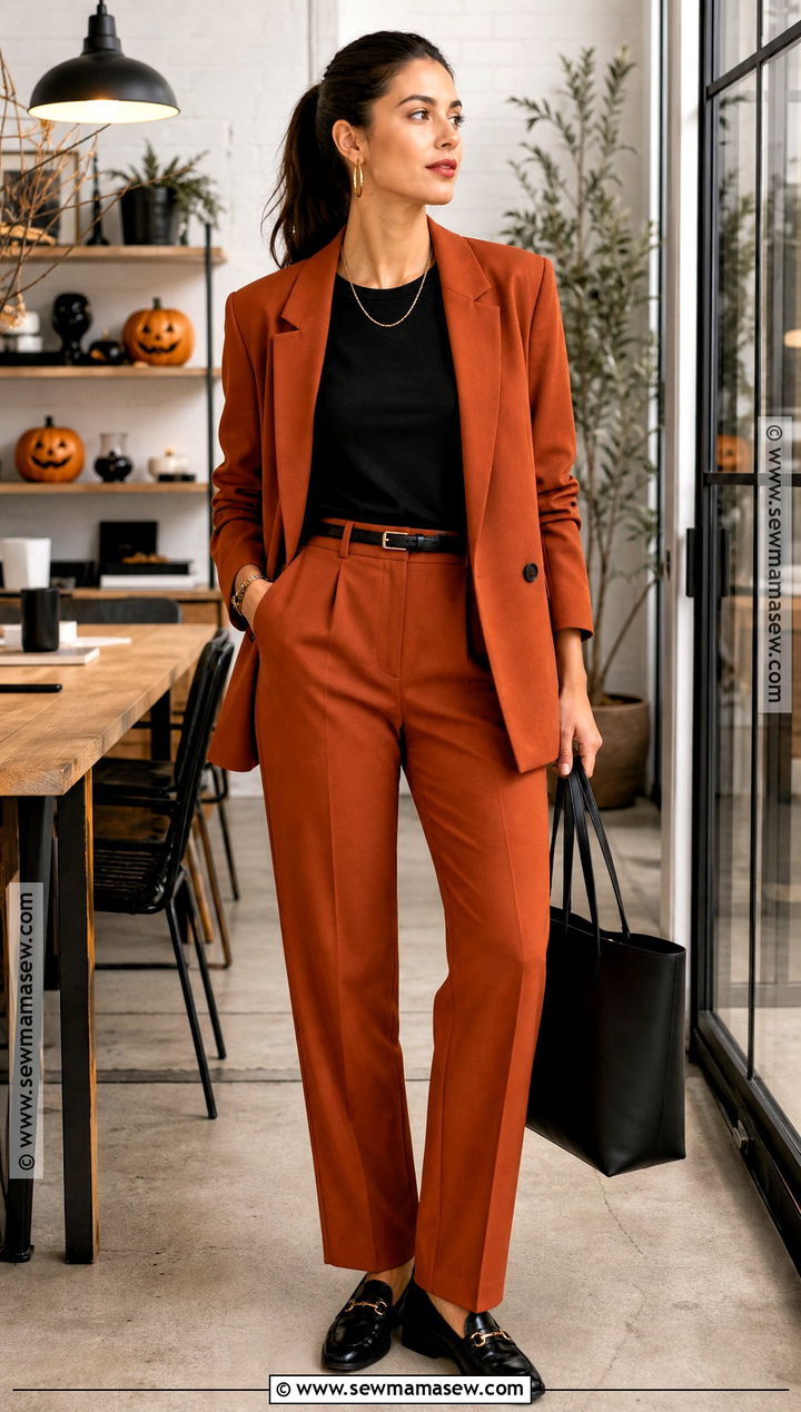 Orange Suit And Black Tee Outfit - 35 casual halloween outfits