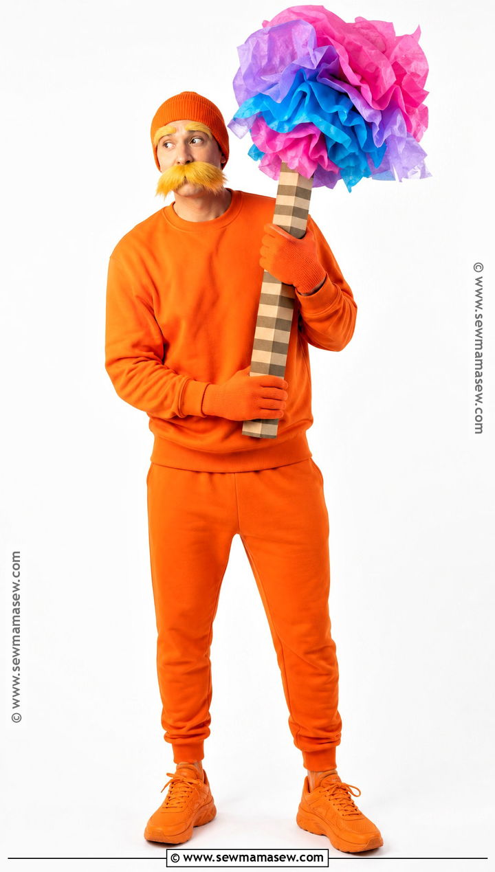 Orange Sweatsuit Lorax Costume - 50 lorax costume ideas