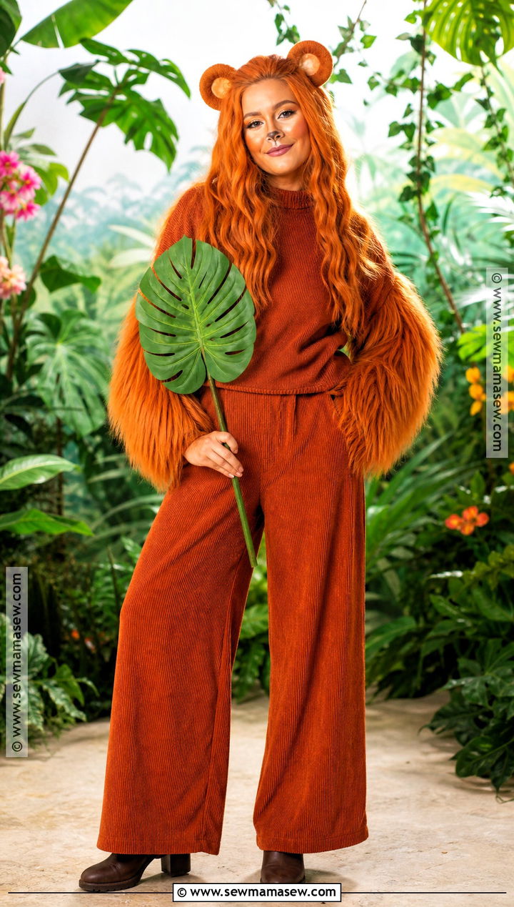 Orangutan Costume With Orange Fur - 35 Monkey Costume Ideas for Women