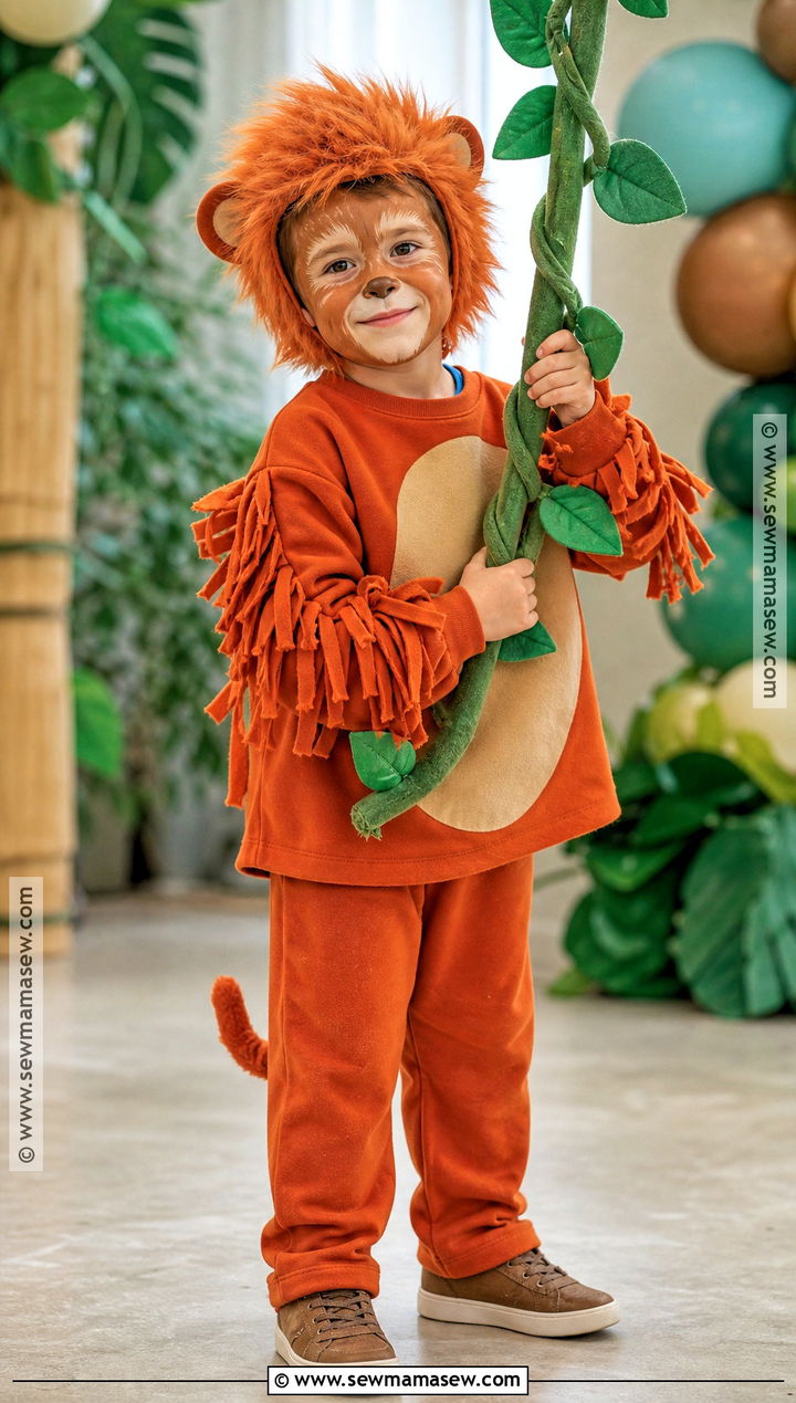 Orangutan Costume - 30 monkey costume ideas for kids