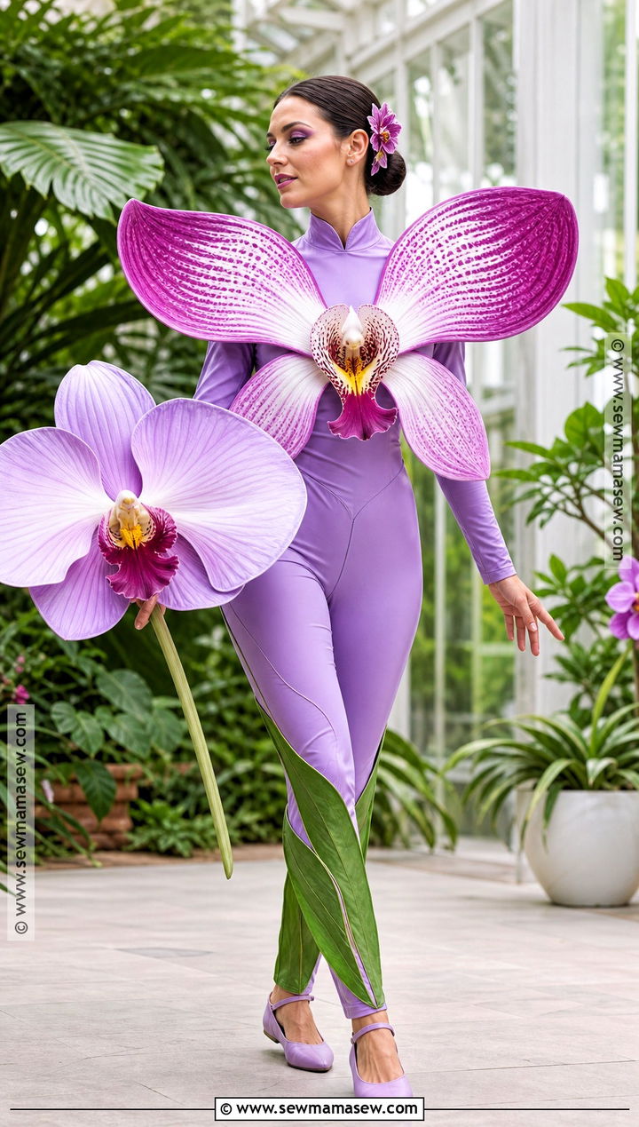 Orchid Flower Costume - 40 Flower Costume Ideas