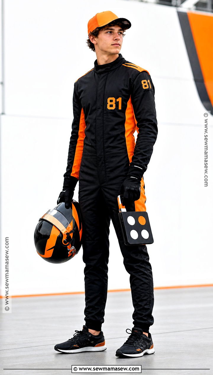 Oscar Piastri Papaya Driver Costume - 30 F1 Driver Halloween Costume Ideas