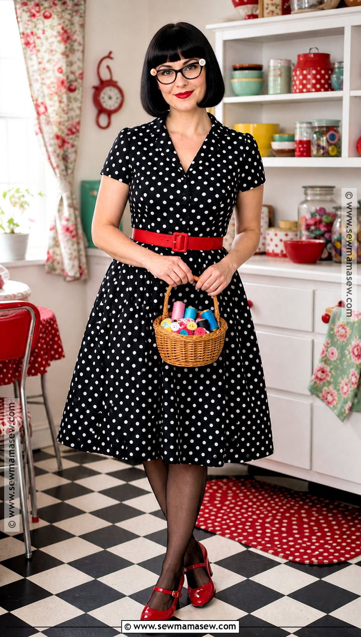 Other Mother Costume With Polka Dot Dress - 30 scary movie costumes
