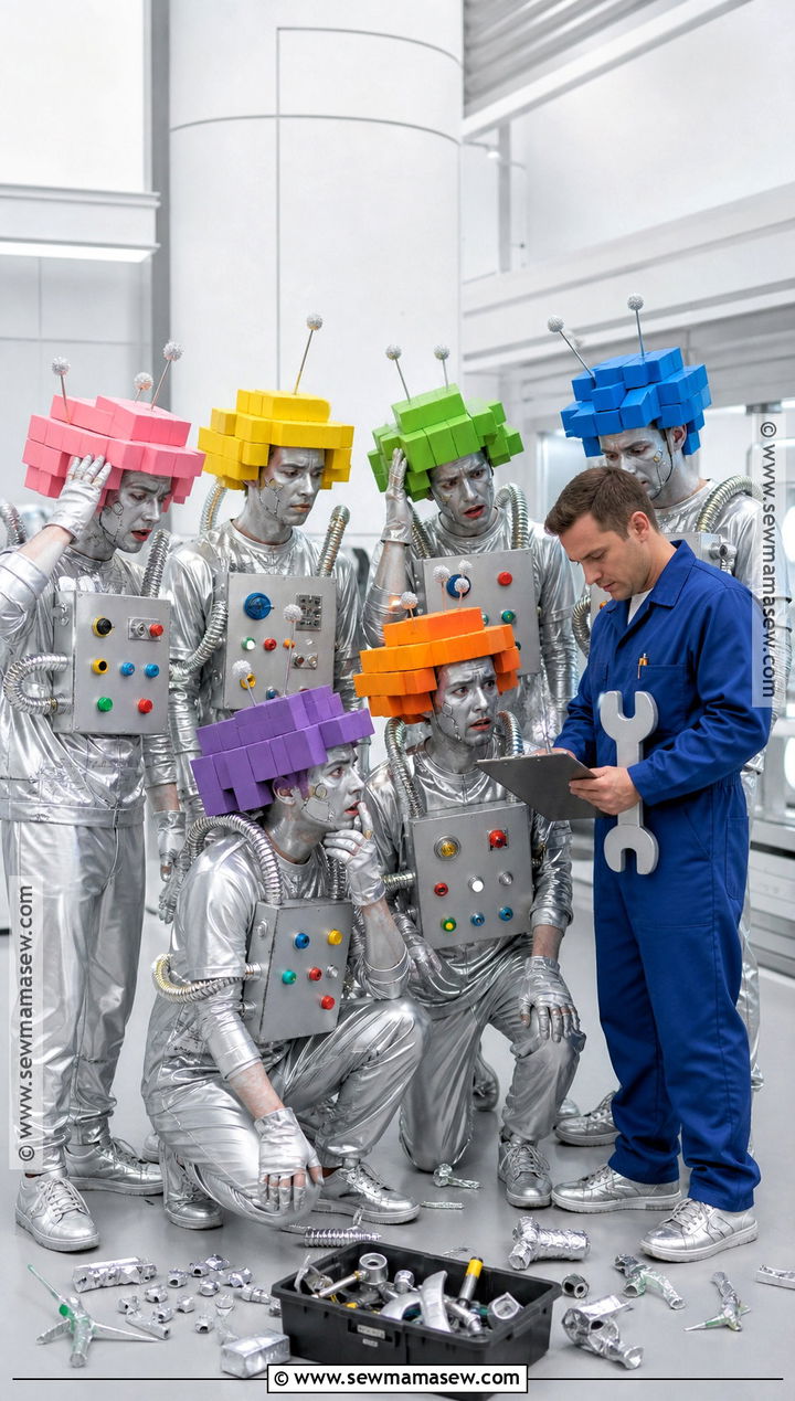 Out Of Order Robots Group Costume - 35 Funny Group Halloween Costumes