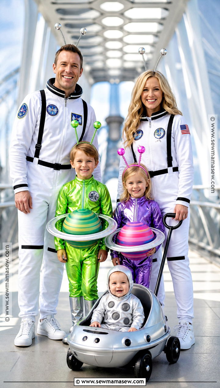 Outer Space Family Costume - 35 family halloween costume ideas