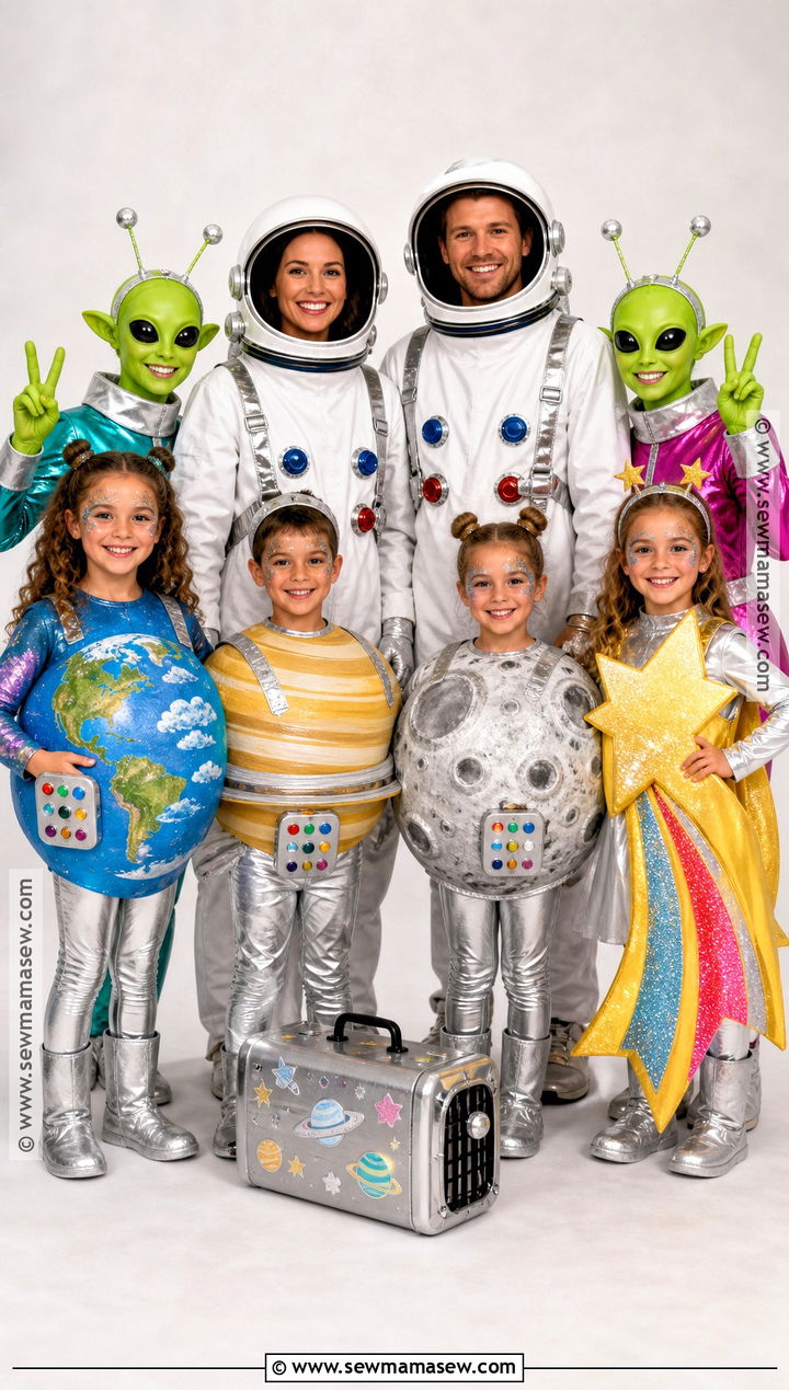 Outer Space Family Costume - 50 family halloween costumes