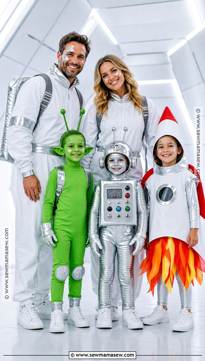 Outer Space Family Costume - 30 family costumes for 5 halloween