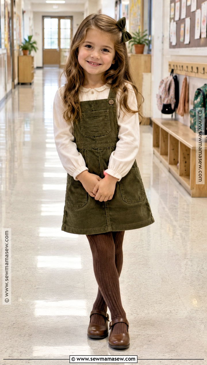 Overall Dress Fall Picture Day Outfit - 20 fall picture day outfits