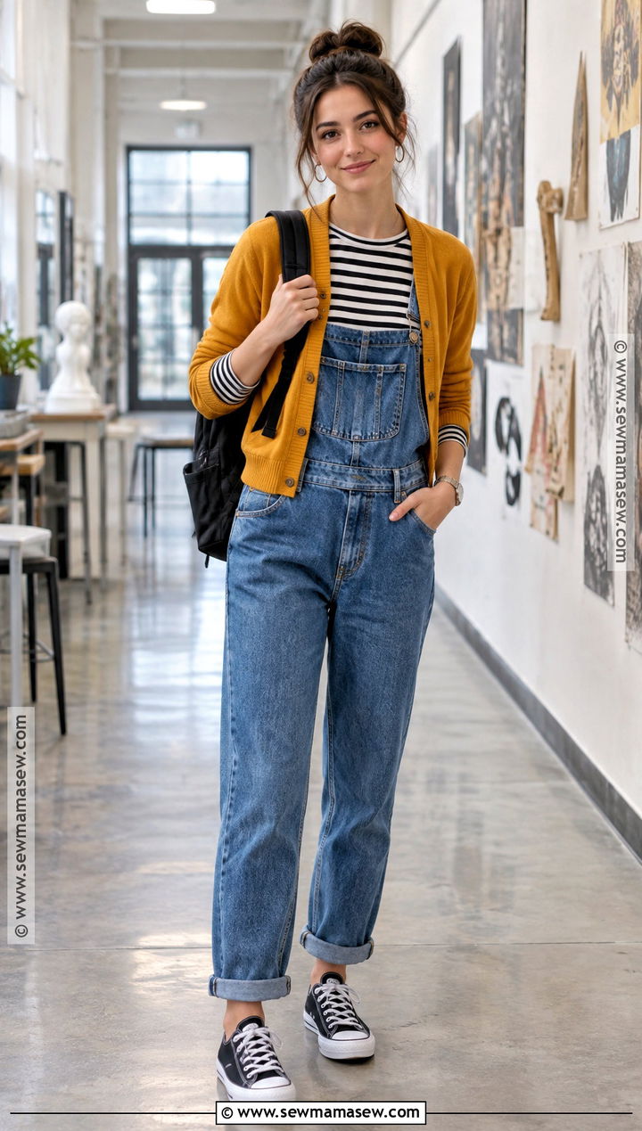 Overalls Back To School Outfit - 20 Back To School Styles