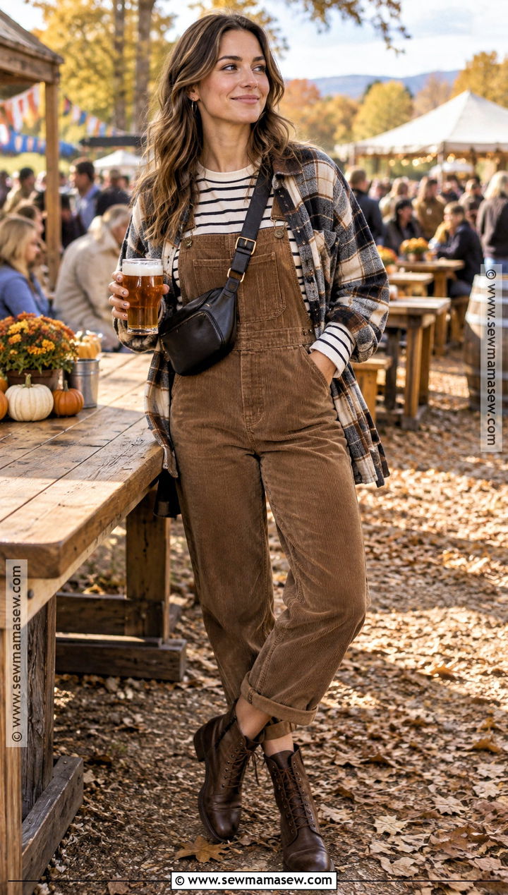 Overalls Beer Festival Outfit - 15 fall beer festival outfit ideas