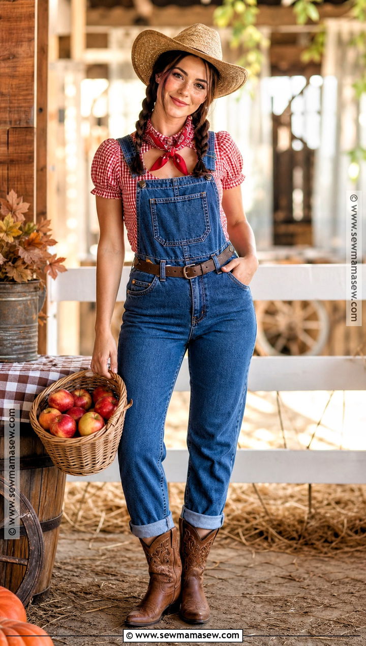 Overalls Cowgirl Costume - 50 cowgirl costume ideas