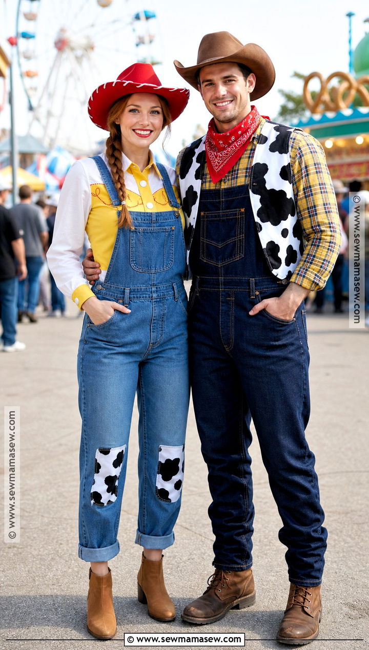 Overalls Jessie And Woody Costume - 30 Jessie And Woody Costumes for Couples