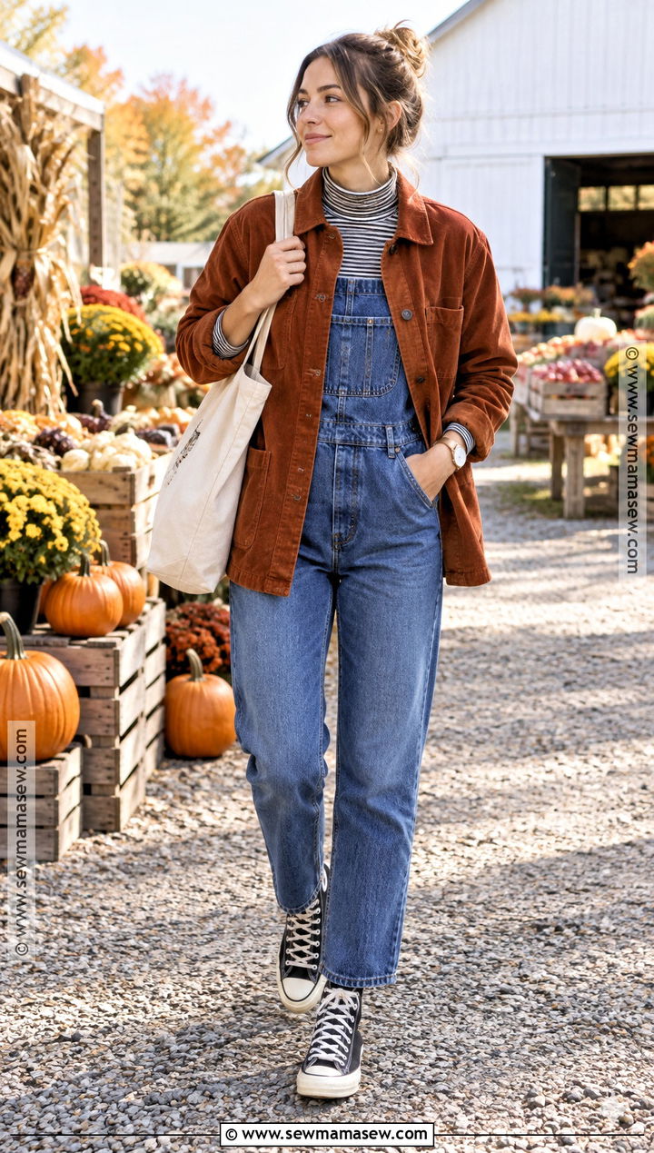 Overalls With High Top Converse - 15 Fall Outfits With High Top Converse