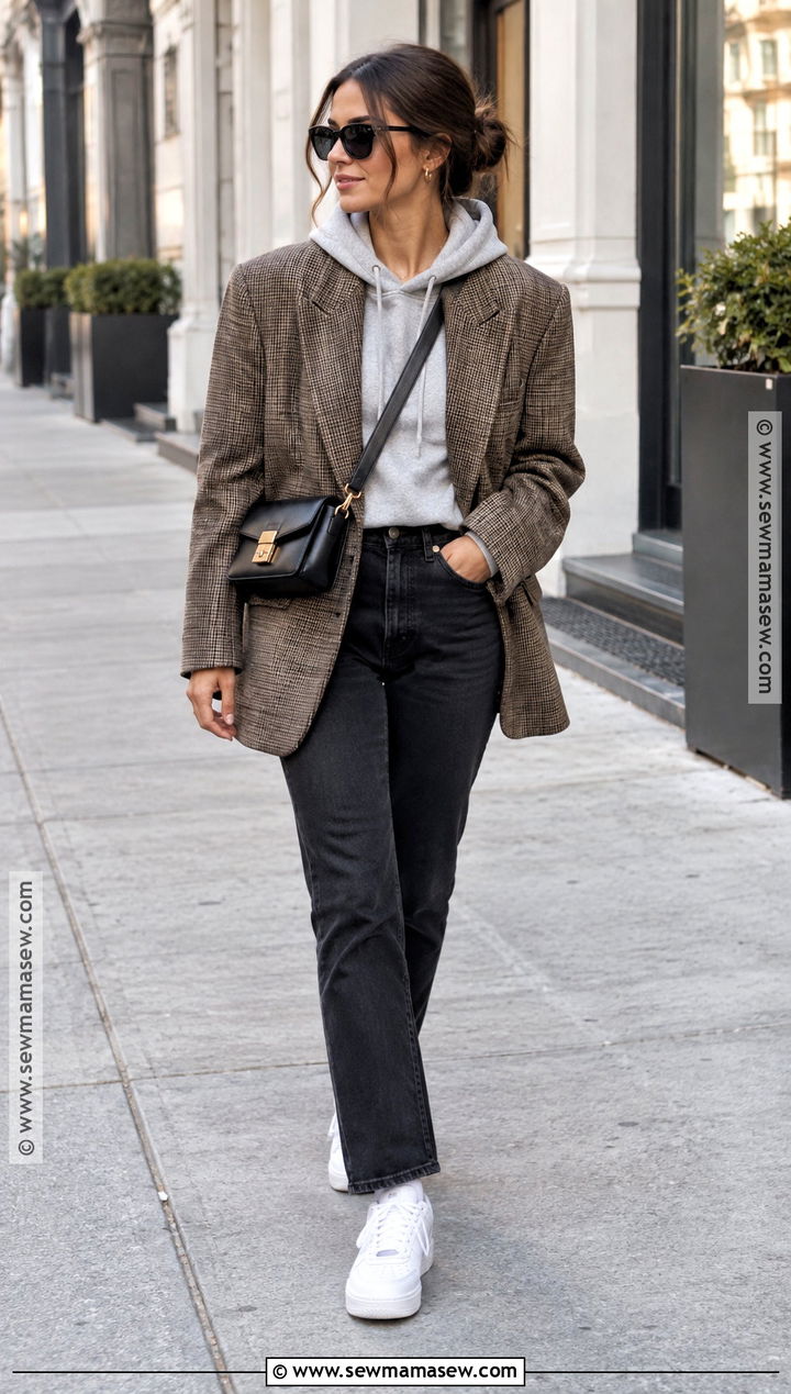 Oversized Blazer And Hoodie Outfit - 25 2026 fall fashion ideas
